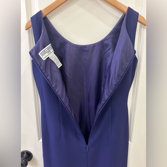 Jessica Howard 2 Piece Blazer Dress Set Size 4 Petite Sheath Dress Jacket Purple - Picture 6 of 16